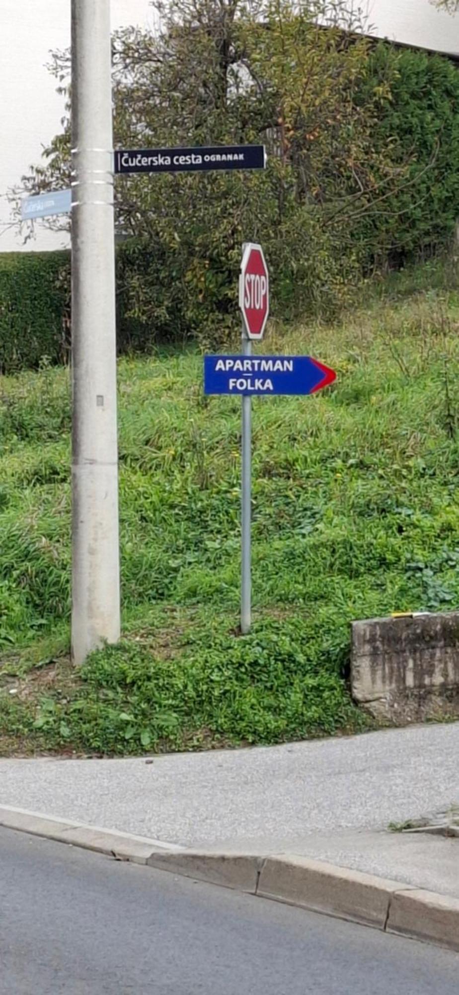 Apartman Folka Free Parking Zagreb Bagian luar foto